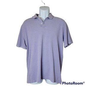 Jos A Banks Men's Tailored Fit LG Purple Polo Shirt 100% Cotton EUC